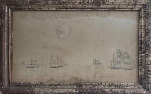 19TH CENTURY PENCIL DRAWING OF 6