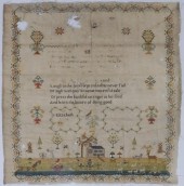 19TH CENTURY PICTORIAL NEEDLEW