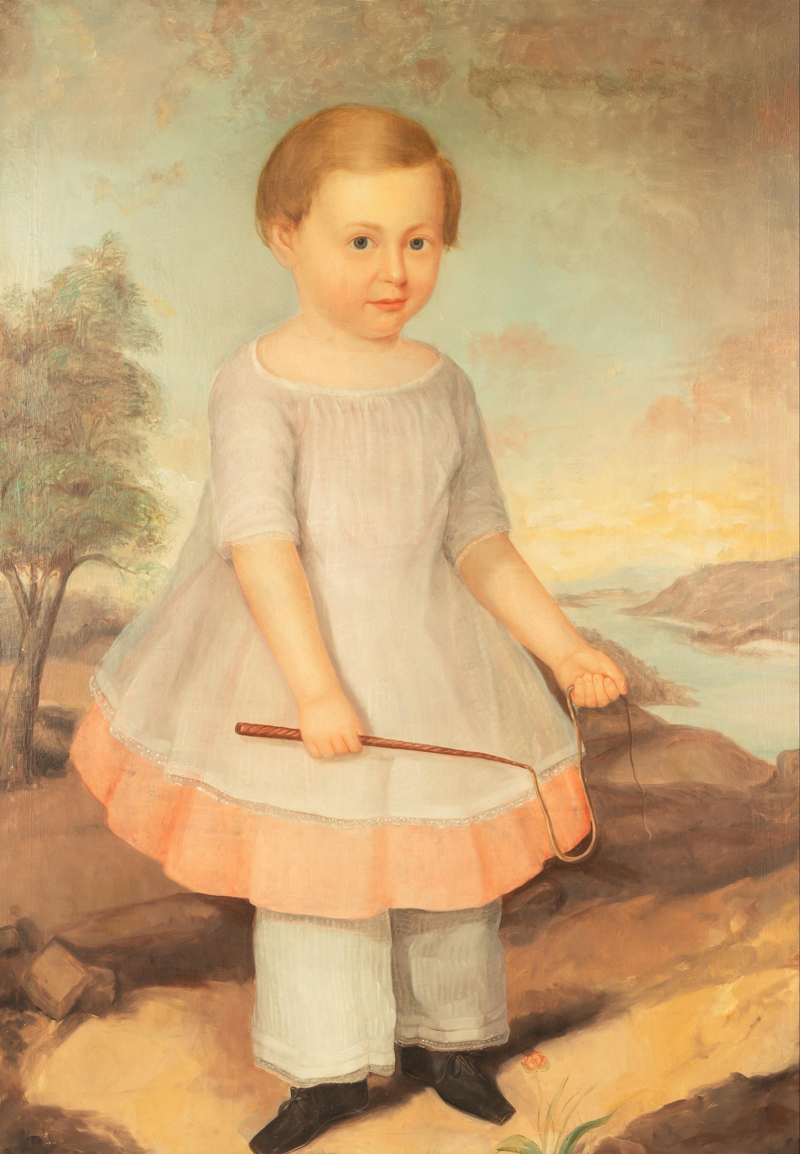19TH CENTURY PORTRAIT OF A BOY WITH