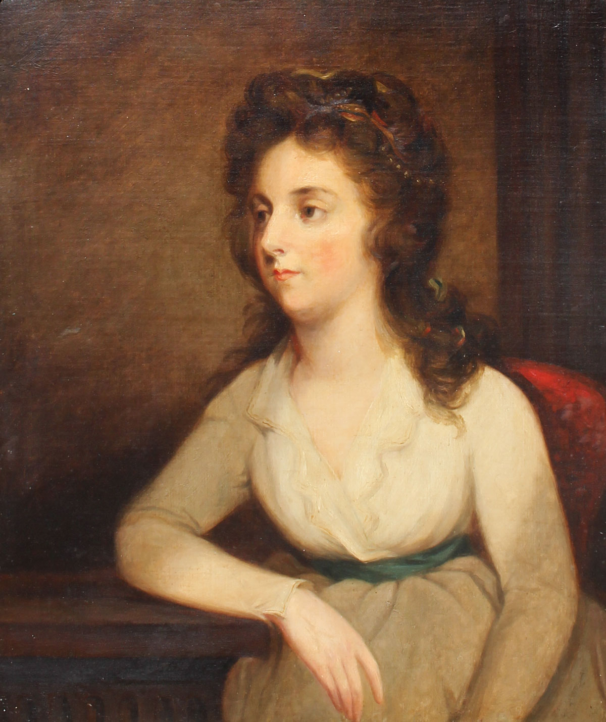 19TH CENTURY PORTRAIT PAINTING OF A