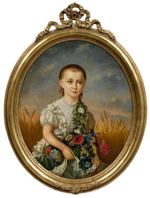 19th century portrait, young girl