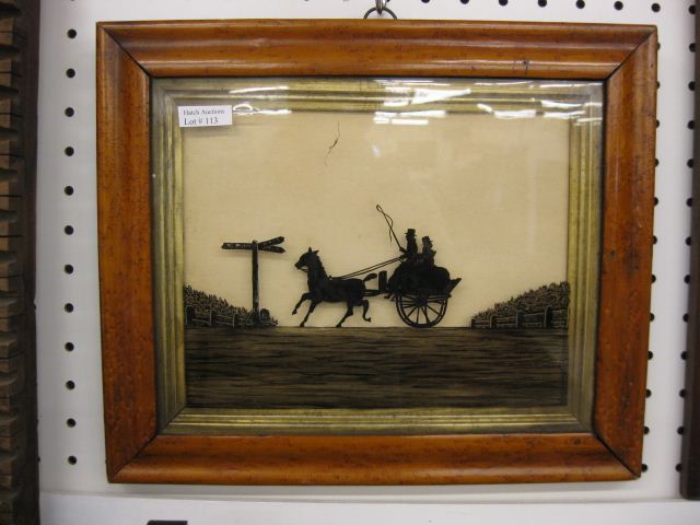 19th Century Reverse Painting on