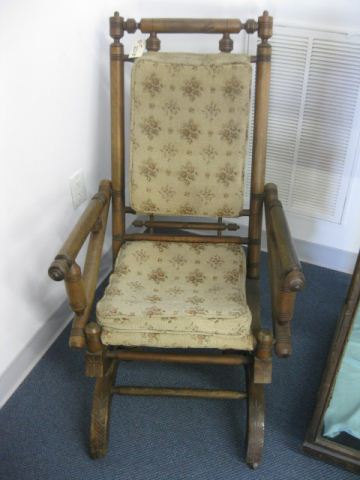 19th Century Rocker carved cylinder
