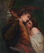 19TH CENTURY ROMANTIC GENRE PA