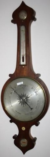 19TH CENTURY ROSEWOOD BAROMETE