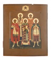 19TH CENTURY RUSSIAN ICON OF F