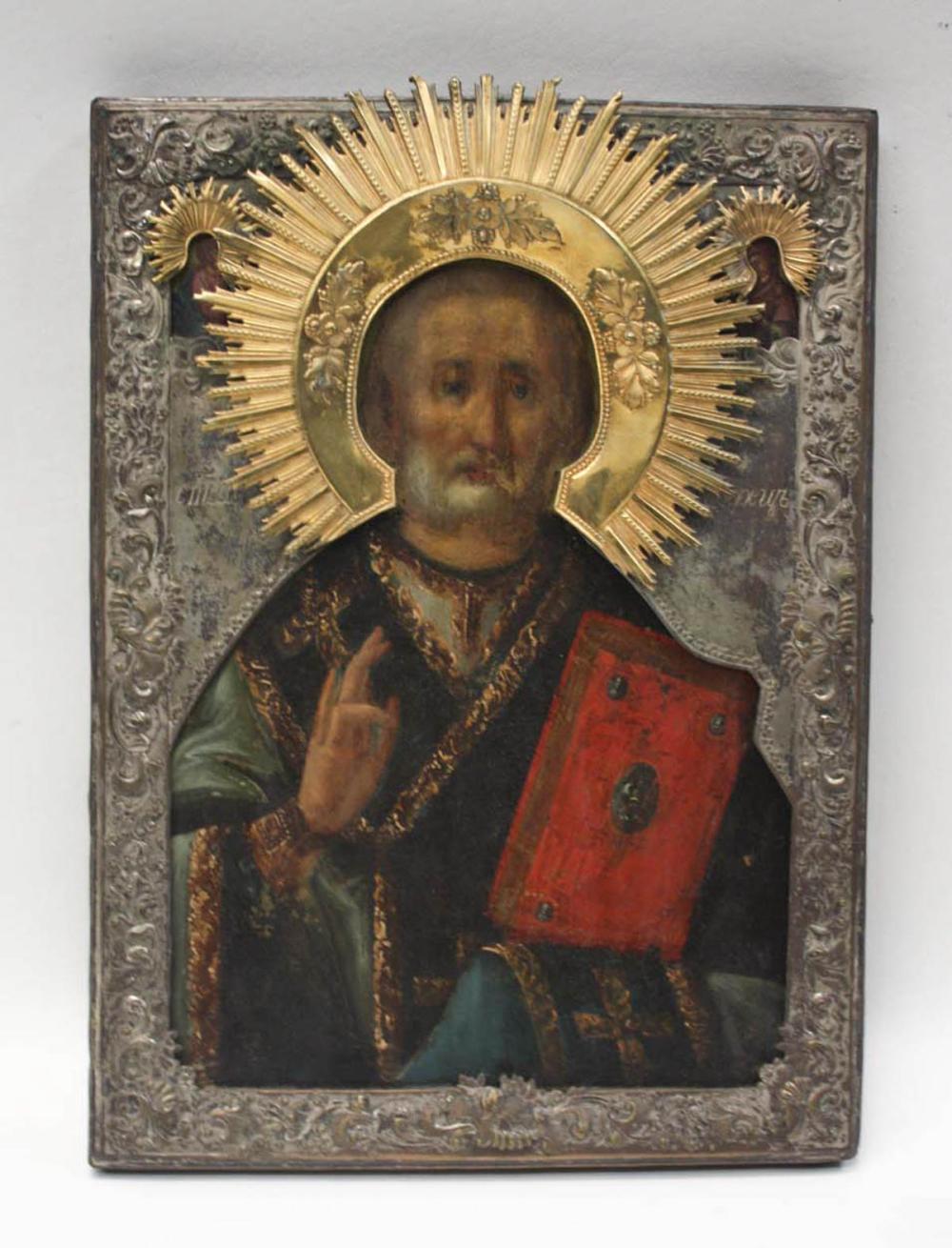 19TH CENTURY RUSSIAN ICON, ST.