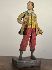 19TH CENTURY SANTON FIGURE<br>