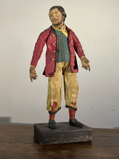 19TH CENTURY SANTON FIGURE<br>