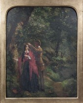 19th Century School - Oil pain