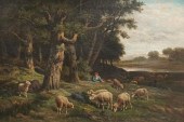 19TH CENTURY SCHOOL, SHEEP GRA
