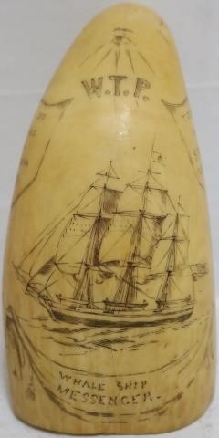 19TH CENTURY SCRIMSHAW WHALE'S