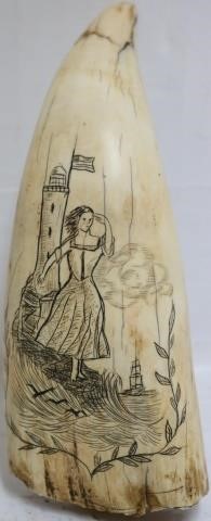 19TH CENTURY SCRIMSHAW WHALE'S