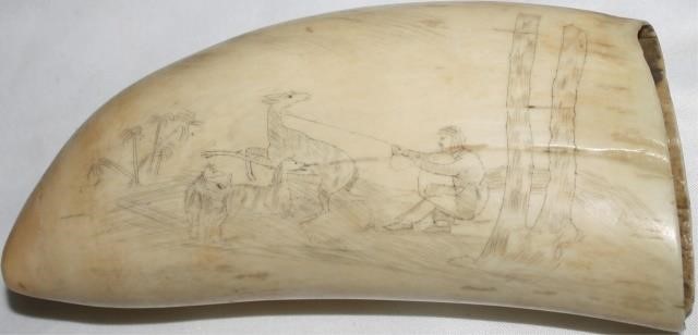 19TH CENTURY SCRIMSHAWED WHALE’S