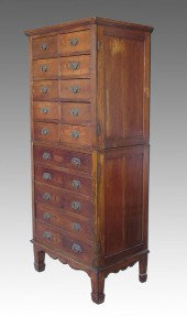 19th CENTURY SIDE LOCK CHEST O