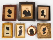 19TH CENTURY SILHOUETTES & WAT