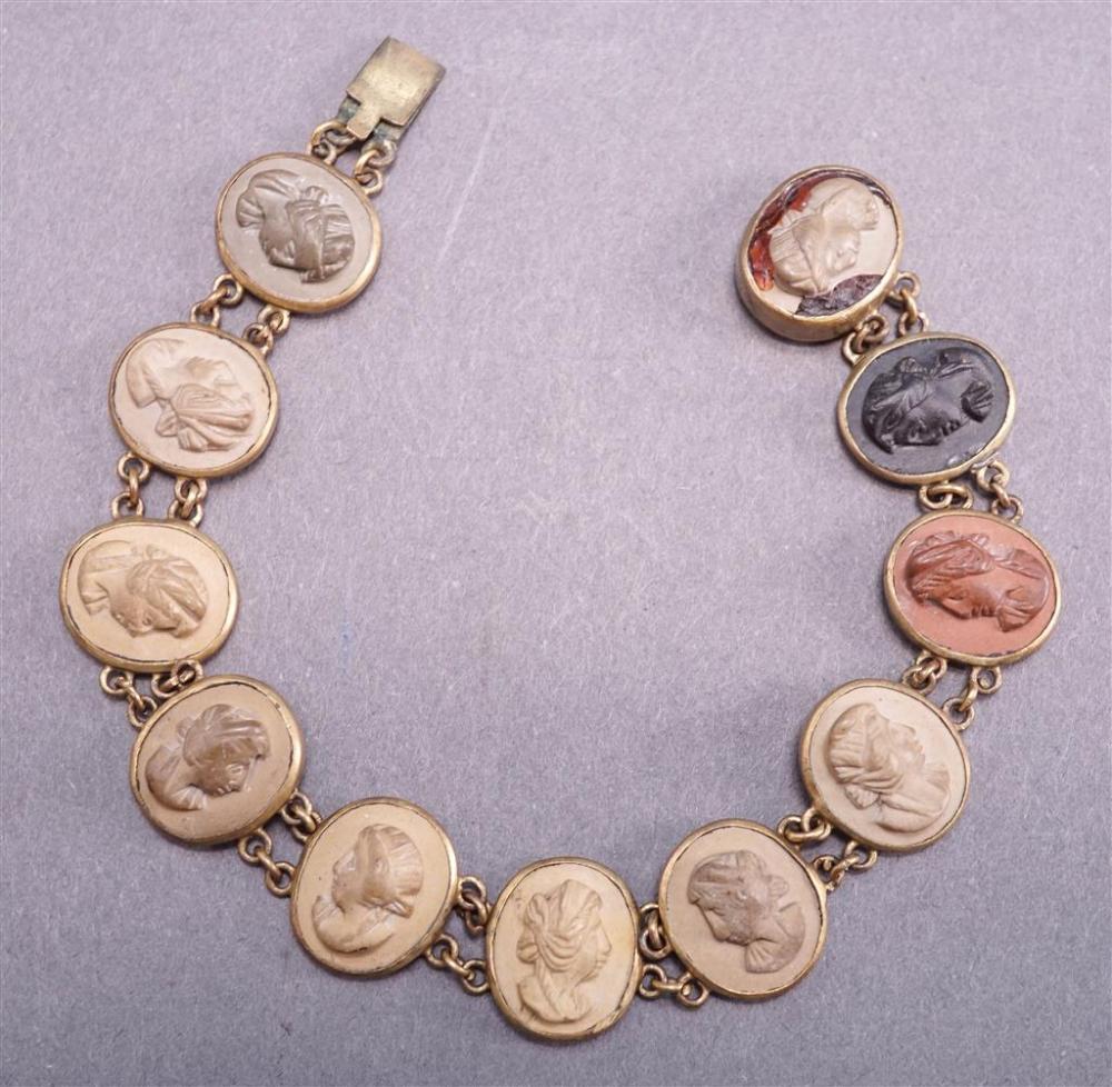 19TH CENTURY SILVER AND LAVA
