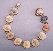19TH CENTURY SILVER AND LAVA C