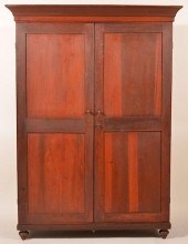 19TH CENTURY SOFTWOOD WARDROBE