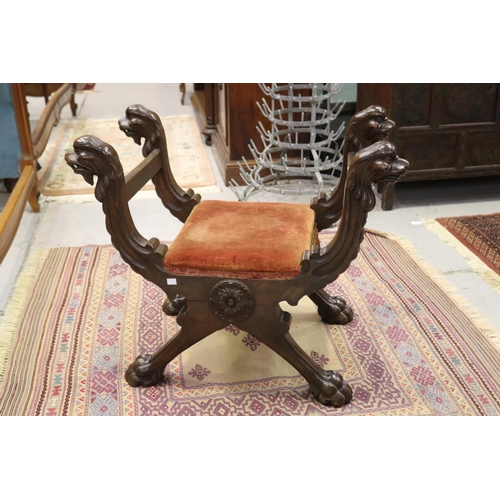 19th century solid walnut Italian