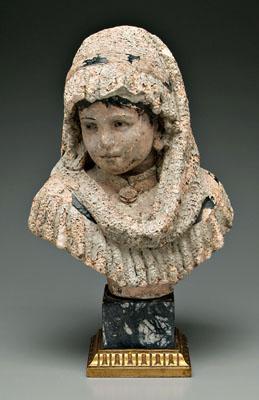 19th century terra cotta bust,