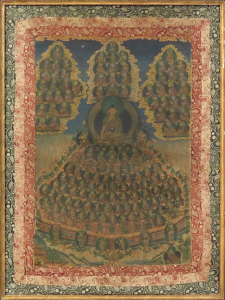 19TH CENTURY TIBETAN TANGKA. Frame: