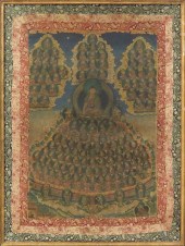 19TH CENTURY TIBETAN TANGKA. F
