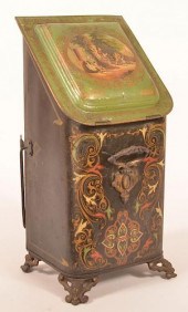 19TH CENTURY TIN COAL HOPPER.1