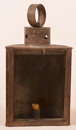 19TH CENTURY TIN HALF CIRCULAR