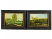 19TH CENTURY: TWO LANDSCAPESea
