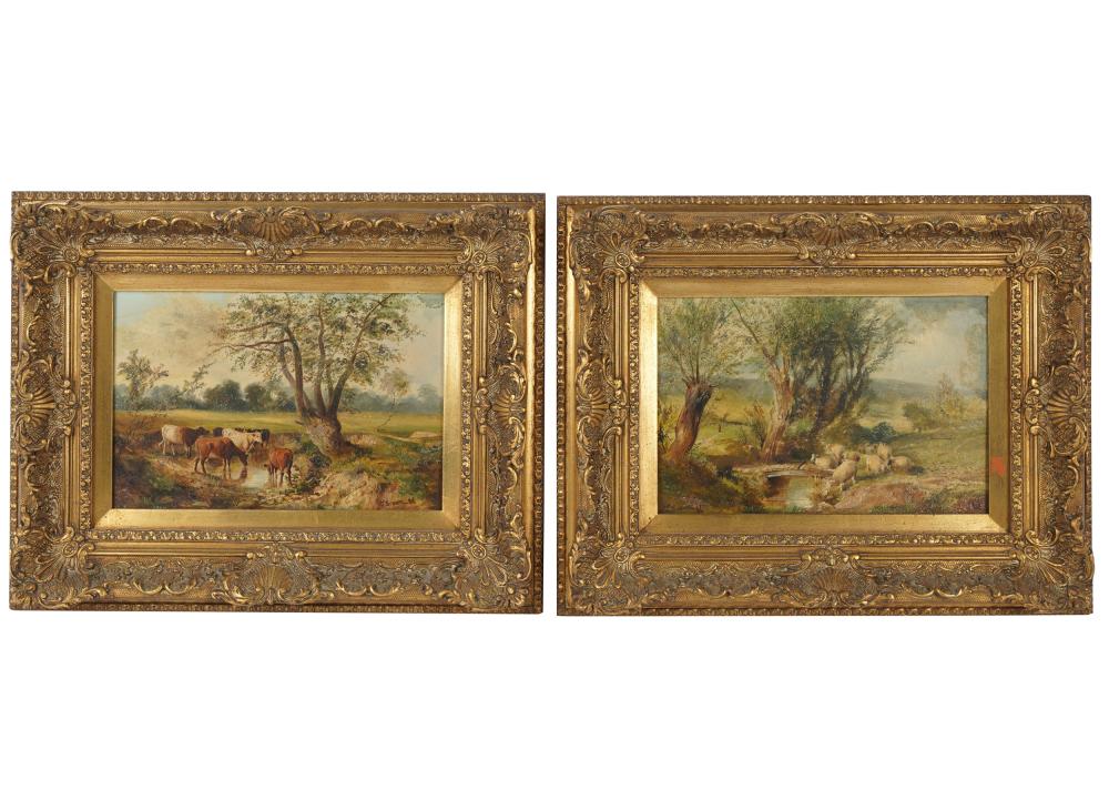 19TH CENTURY: TWO LANDSCAPESeach
