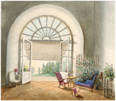 19th century Viennese watercolor,