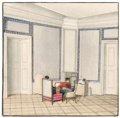 19th century Viennese watercolor,