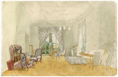 19th century Viennese watercolor,