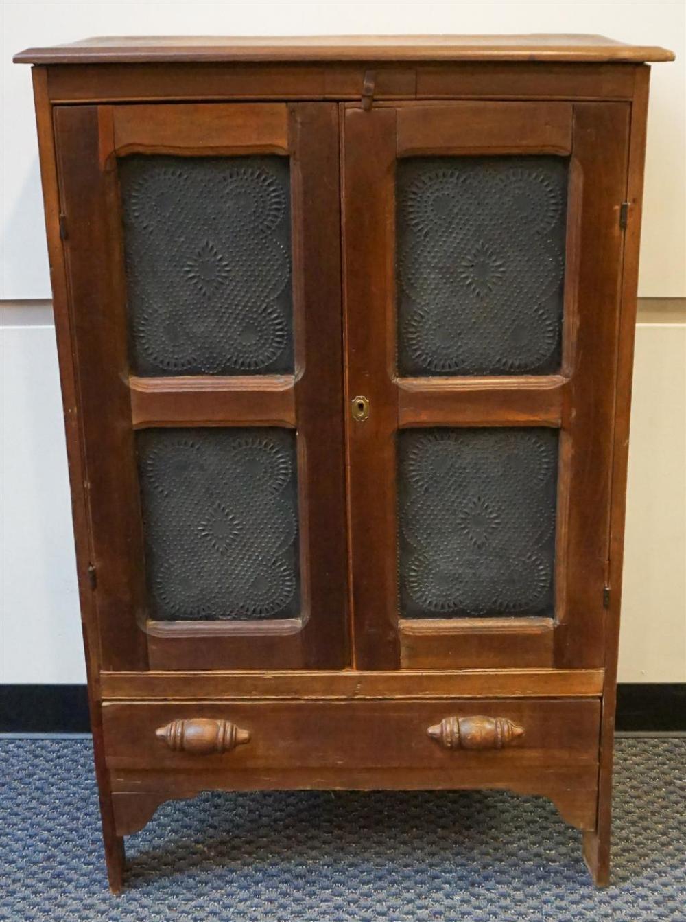 19TH CENTURY WALNUT PIE SAFE WITH
