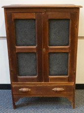 19TH CENTURY WALNUT PIE SAFE W