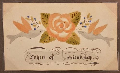 19TH CENTURY WATERCOLOR DRAWING