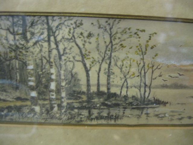 19th Century Watercolor landscape