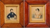 19TH CENTURY WATERCOLOUR PORTR