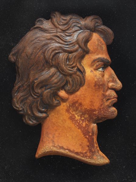 19TH CENTURY WAX PORTRAIT BUST OF