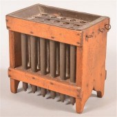 19TH CENTURY WOOD AND TIN 24 T