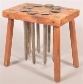 19TH CENTURY WOOD AND TIN 8 TU