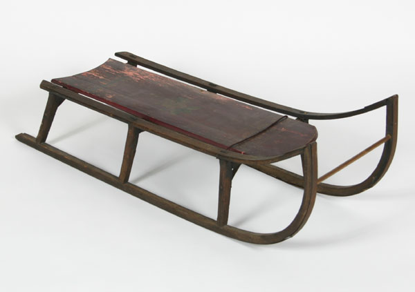 19th century wood child's sled with