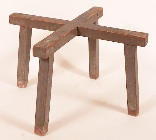 19TH CENTURY WOODEN PAINTED