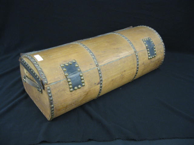 19th Century Wooden Travel Trunk or