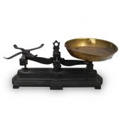19TH CT. ANTIQUE IRON SCALEDES