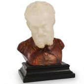 19TH CT. BRONZE & MARBLE BUSTD