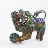 19TH CT CHINESE SILVER ENAMEL
