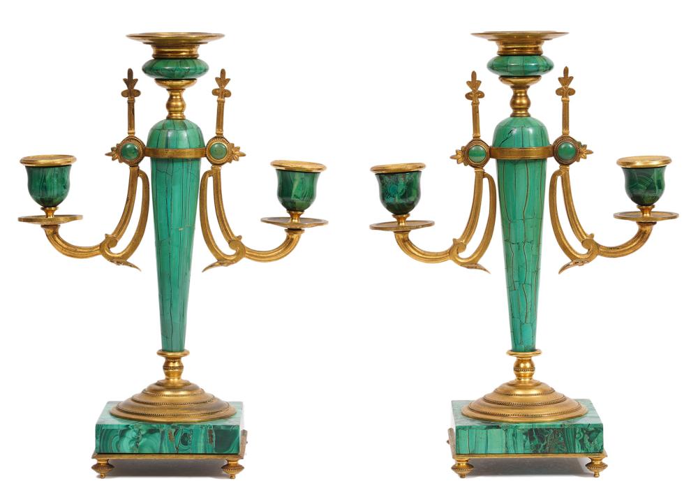 19TH CT. PR. MALACHITE AND GILT