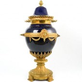 19TH CT. SEVRES PORCELAIN & BR